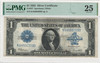 United States: 1923 $1 Silver Certificate Banknote  PMG VF25