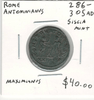 Roman: 286 - 305 AD Antoninianus Maximianus Siscia Mint