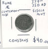 Rome: 337-350 AD Centenionalis Constans, Siscia Mint
