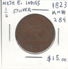 Netherlands East Indies: 1823 1/2 Stuiver