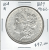United States: 1889  Morgan Dollar MS62