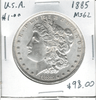 United States: 1885 Morgan Dollar  MS62