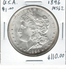 United States: 1896  Morgan Dollar  MS62