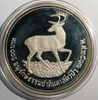 Thailand: 1974 100 Baht proof, Brown-Antlered Deer