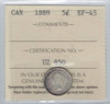 Canada: 1889 5 Cents ICCS EF45