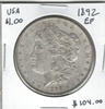 United  States: 1892 Morgan  Dollar EF