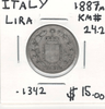 Italy: 1887M Lira #2