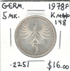 Germany: 1978F 5 Mark