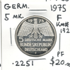 Germany: 1975F 5 Mark Proof