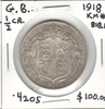 Great Britain: 1918 1/2 Crown #3