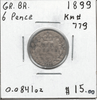 Great Britain: 1899 6 Pence