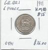 Great Britain: 1911 6 Pence #3