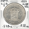 Netherlands: 1937 2 1/2 Gulden #2