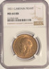Great Britain: 1921 Penny NGC MS64 RB
