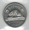 Canada:  1964 5  Cents  Extra Waterline  ICCS  MS63