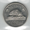 Canada: 1964 5 Cents Extra Waterline ICCS MS64