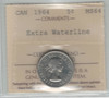 Canada: 1964 5 Cents Extra Waterline  ICCS MS64