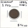 Germany: 1889A Pfennig