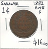 Sarawak: 1882 1 Cent