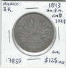 Mexico: 1843 GO. P.M. 8 Reales (Scratches)