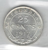 Canada: Newfoundland: 1917C 25 Cent ICCS AU58