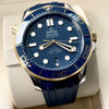 Omega 2021 Seamaster Diver 300m Watch on Blue Rubber