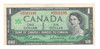 Canada: 1967 $1 Bank Of Canada Error Banknote  BC-45b-i H/P