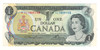 Canada: 1973 $1 Bank Of Canada Replacement Banknote *IL