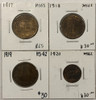 Canada:  1 Cent Penny Lot Collection  (4 Pieces)