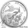 Canada: 2017 25 Cent Hope For Green Future Proof Pure Silver Coin