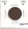 United States: 1871 2 Cent VF