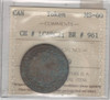 Lower Canada: 1812 1/2 Penny LC48C2 ICCS MS60