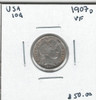 United States: 1907D 10 Cent VF