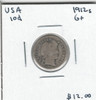 United States: 1912S 10 Cent G+
