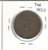 Quebec Bank: 1852 1/2 Penny PC-3