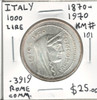 Italy: 1870 - 1970 1000 Lire Rome Commemorative