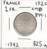 France: 1920 1 Franc