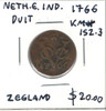 Netherlands East Indies: 1766 Duit Zeeland