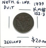 Netherlands East Indies: 1779 Duit Zeeland