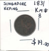 Singapore: 1831  Keping