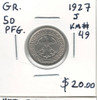 Germany: 1927J 50 Pfennig