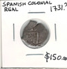 Spanish Colonial: 1731? Real
