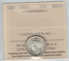 Canada: 1937 10  Cents ICCS MS64