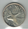 Canada: 1953 25 Cents NSF Large Date   ICCS  MS64