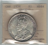Canada: 1936 $1 Silver Dollar ICCS  MS64