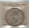 Canada: 1938 $1 Silver Dollar ICCS MS64