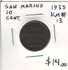 San Marino: 1935 10 Centesimi