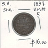 South Africa: 1897  Shilling