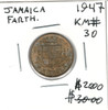 Jamaica: 1947 Farthing