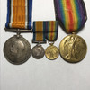Canada: WWI Medal Pair And Miniatures Awarded To Pte. C.E. Landers (3180511)